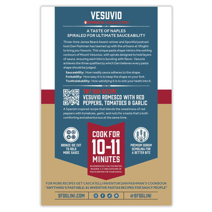 Vesuvio, Organic Durum Semolina Pasta