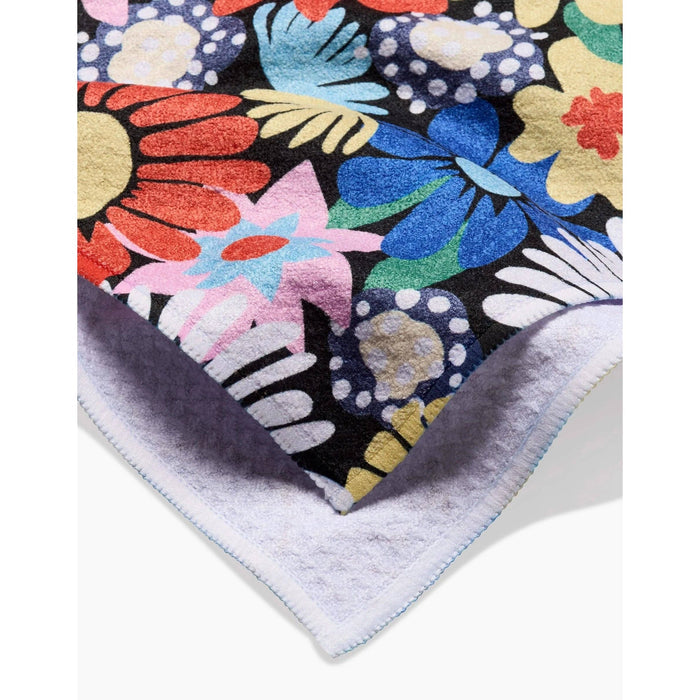 Wildflowers Bouquet Geometry Tea Towel