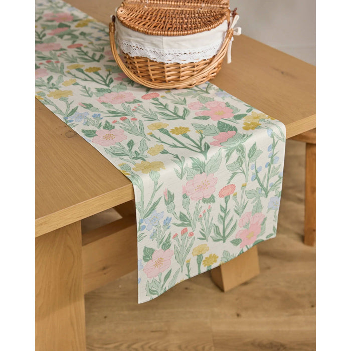 Wildflowers in Bloom Geometry Table Runner