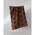 Witch's Cat Geometry Tea Towel