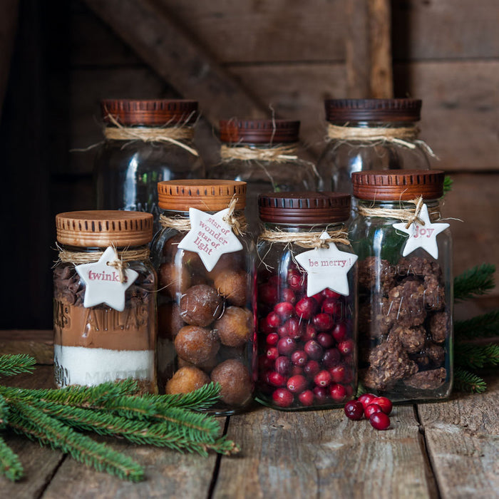 Wood Mason Jar Lids [2] - Cattails Woodwork