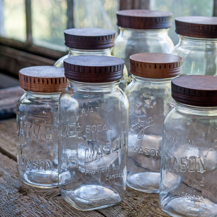 Wood Mason Jar Lids [2] - Cattails Woodwork