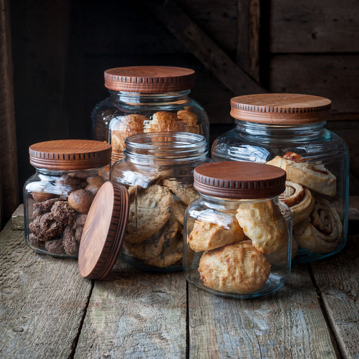 Wood Pantry Jar Lids - Cattails Woodwork