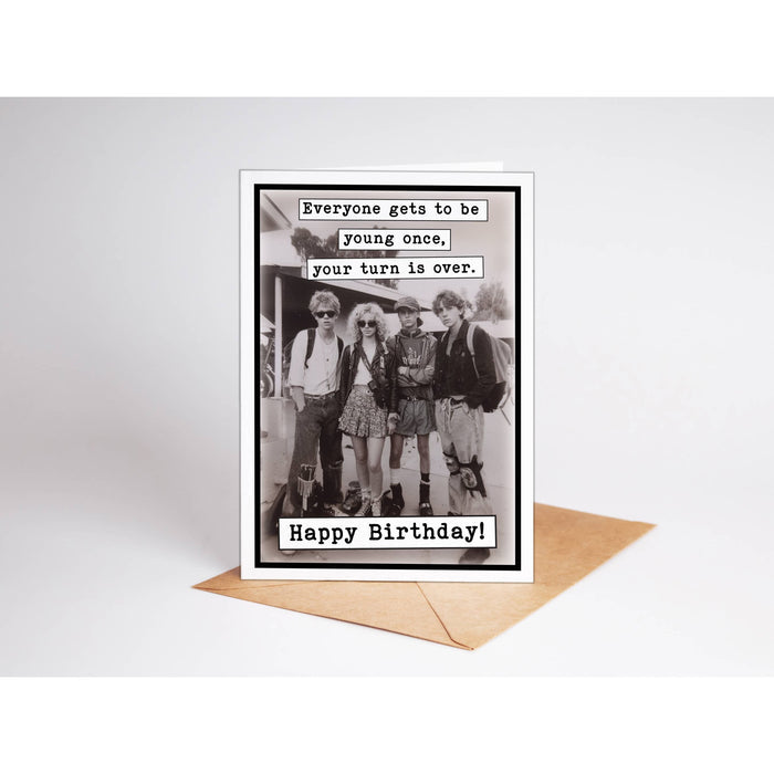 Your Turn Is Over Funny Birthday Card